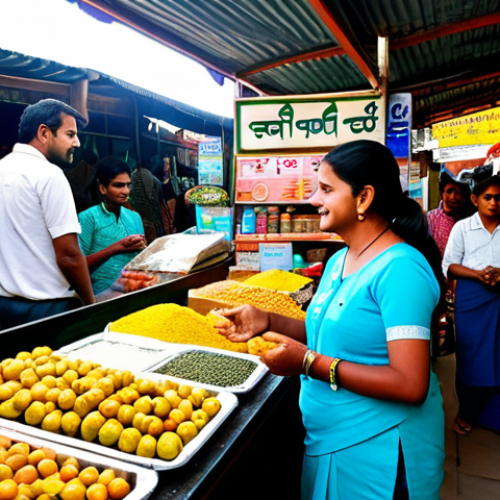 제품의 서비스화 과정과 단계 - **

A vibrant, eye-catching image of a Bengali small business owner (man or woman, appropriate attir...