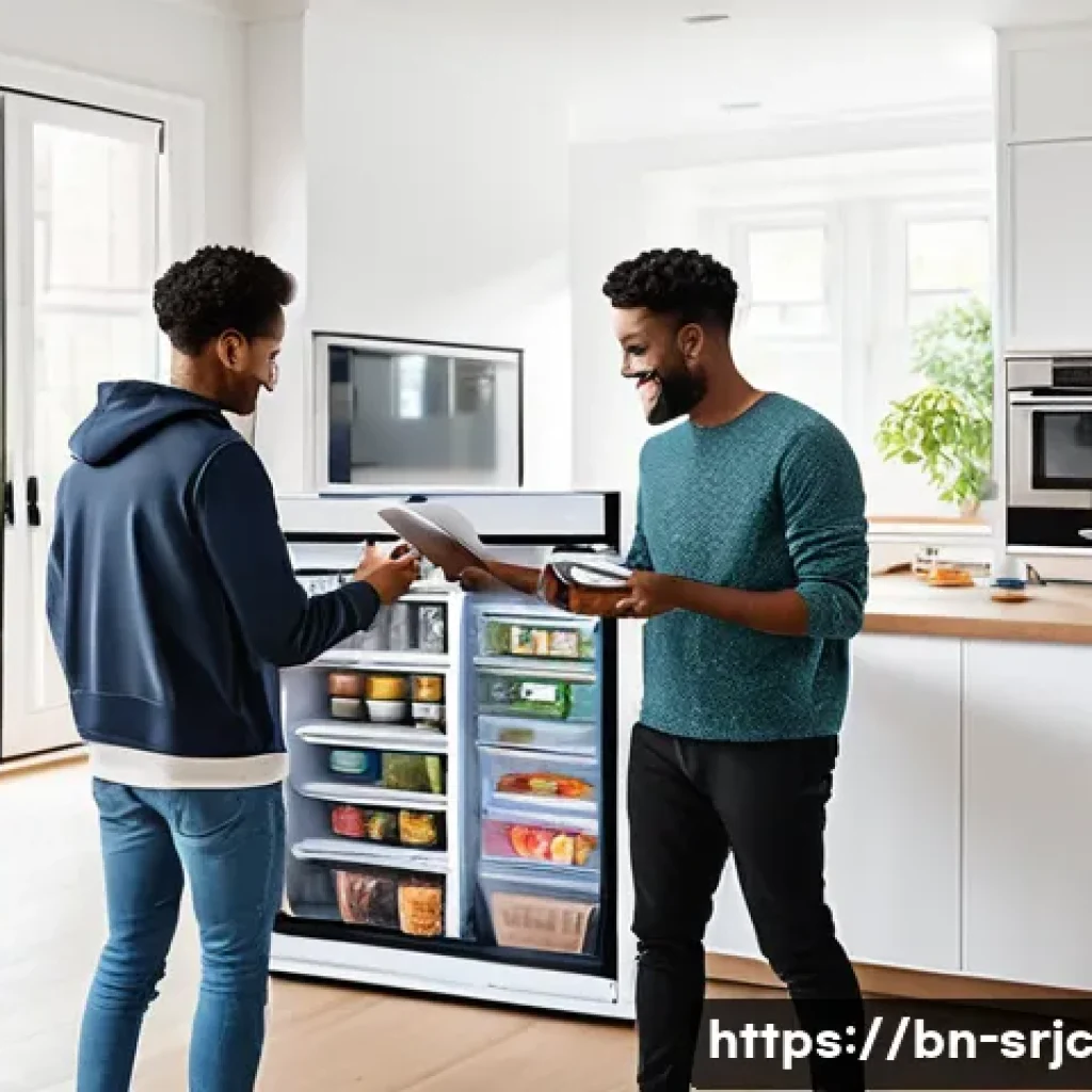 제품 서비스화의 정의와 필요성 - **Prompt:** A diverse group of young adults, all dressed in stylish, comfortable everyday clothing, ...