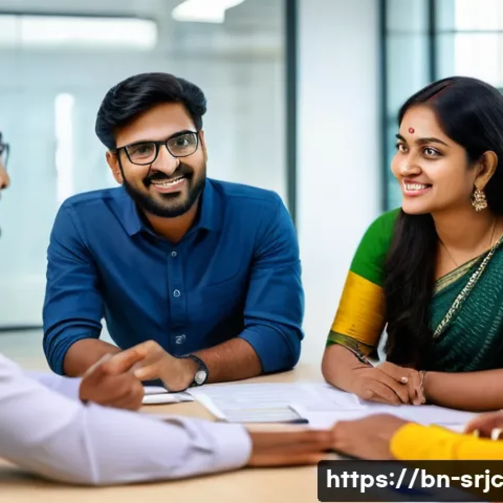 서비스화의 성과 측정 방법 - A modern customer feedback session in a bright, welcoming office environment with diverse Bengali cu...
